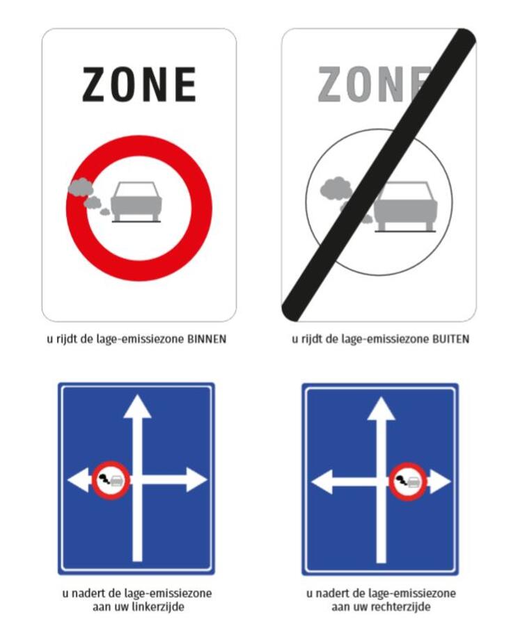 Hoe herken je de lage-emissiezone (LEZ)? | Stad Gent